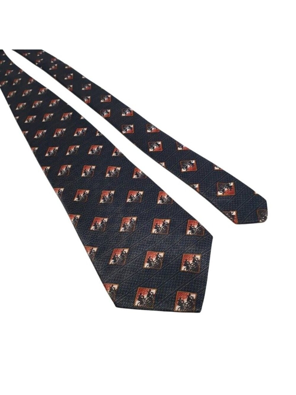 SLIC Neckwear Mens Black Brown Cyclist Biking Tie Polyester Formal Office Sport